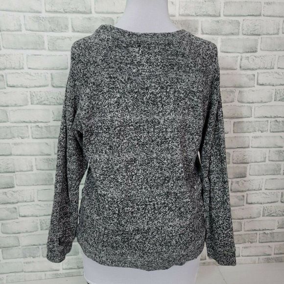 Obey Propaganda Womens M Heather‎ Grey Knit Pullover Sweater Front Pocket - Picture 5 of 6